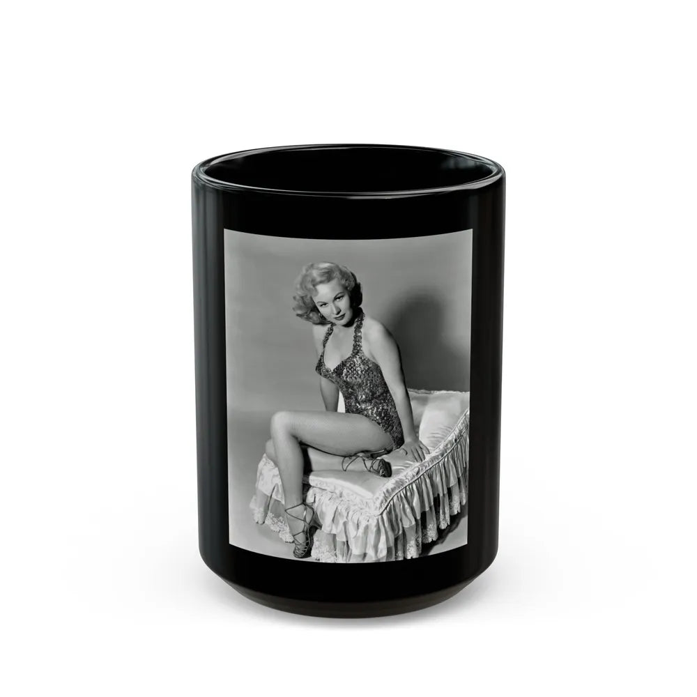 Virginia Mayo #170 (Vintage Female Icon) Black Coffee Mug-15oz-Go Mug Yourself