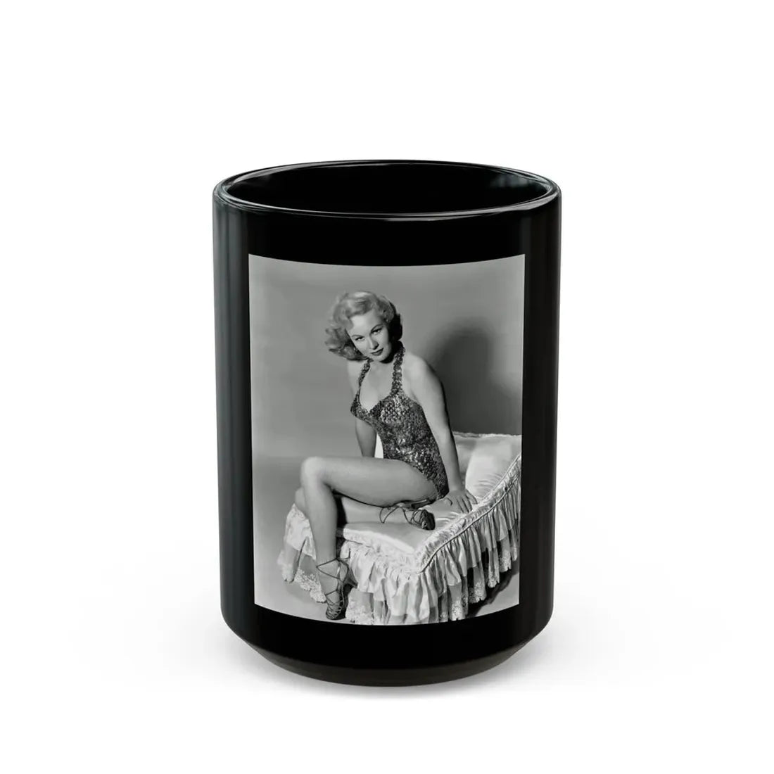 Virginia Mayo #170 (Vintage Female Icon) Black Coffee Mug 15oz - Go Mug Yourself