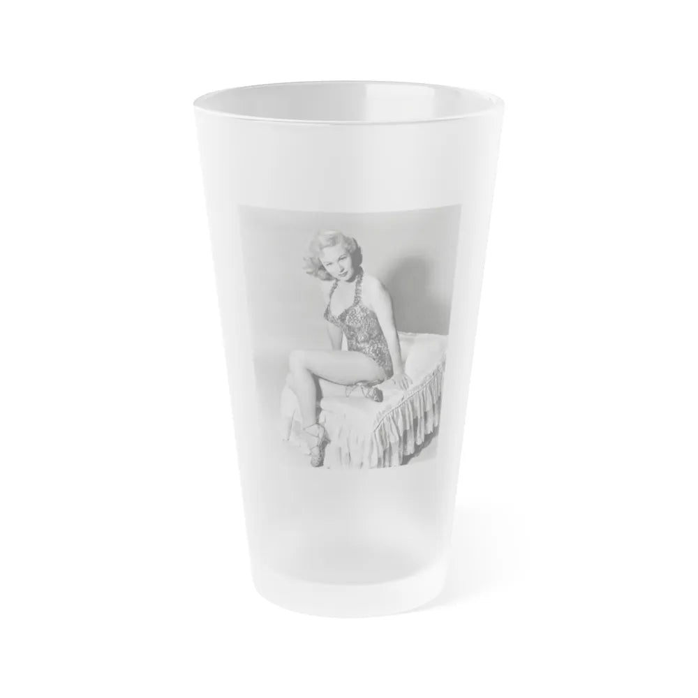 Virginia Mayo #170 (Vintage Female Icon) Frosted Pint Glass 16oz-16oz-Frosted-Go Mug Yourself