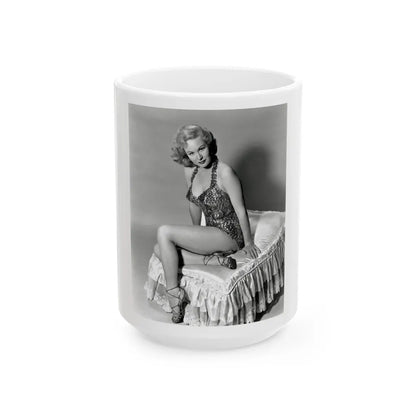 Virginia Mayo #1701 (Vintage Female Icon) White Coffee Mug-15oz-Go Mug Yourself