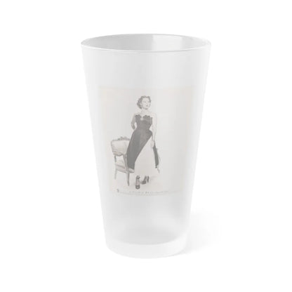 Virginia Mayo #179 (Vintage Female Icon) Frosted Pint Glass 16oz-16oz-Frosted-Go Mug Yourself