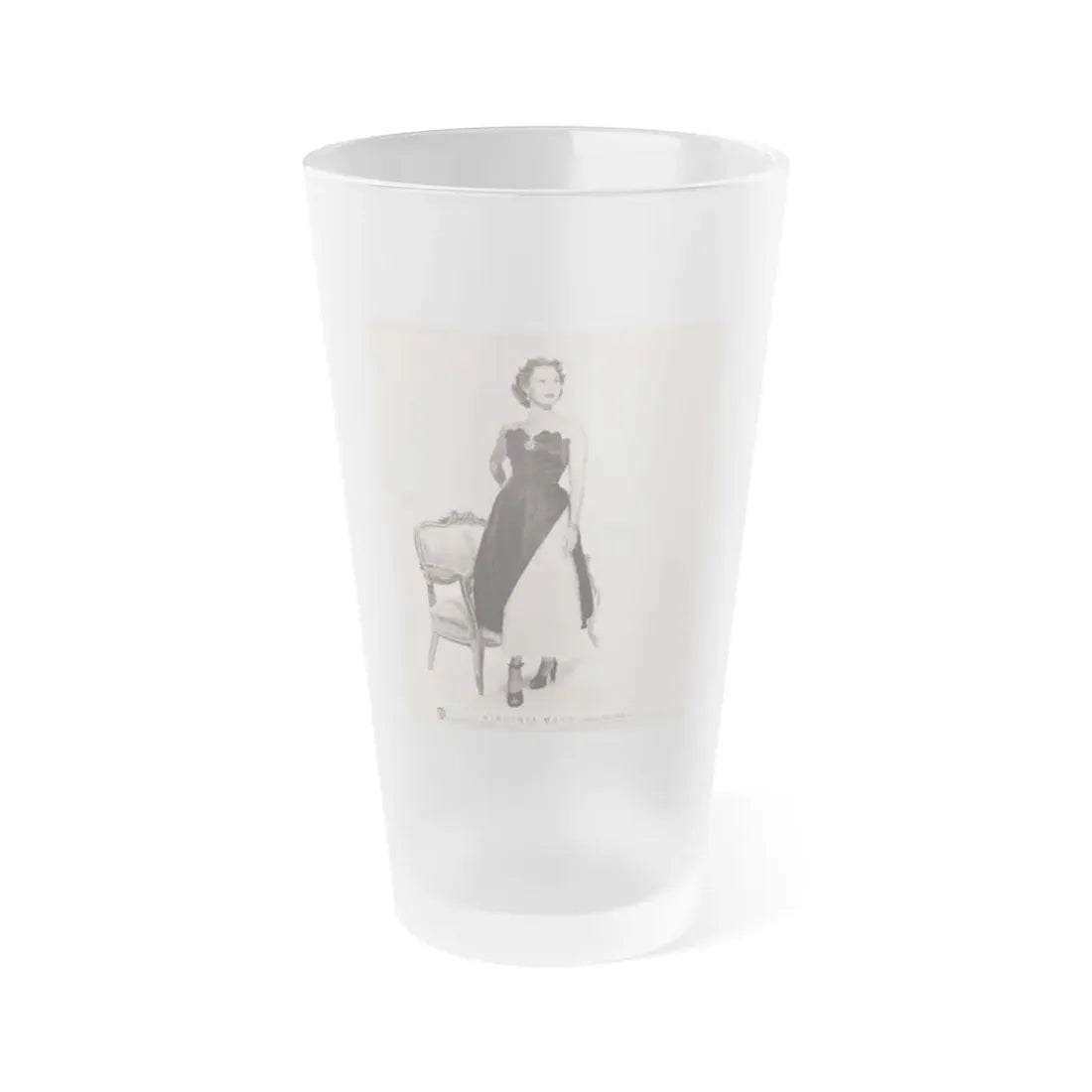 Virginia Mayo #179 (Vintage Female Icon) Frosted Pint Glass 16oz 16oz Frosted - Go Mug Yourself