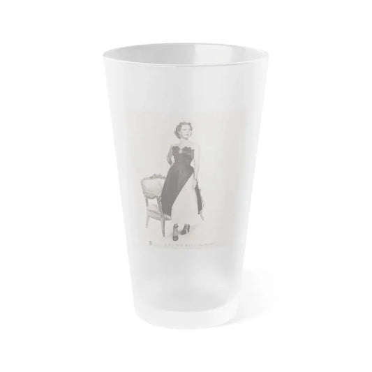 Virginia Mayo #179 (Vintage Female Icon) Frosted Pint Glass 16oz 16oz Frosted - Go Mug Yourself