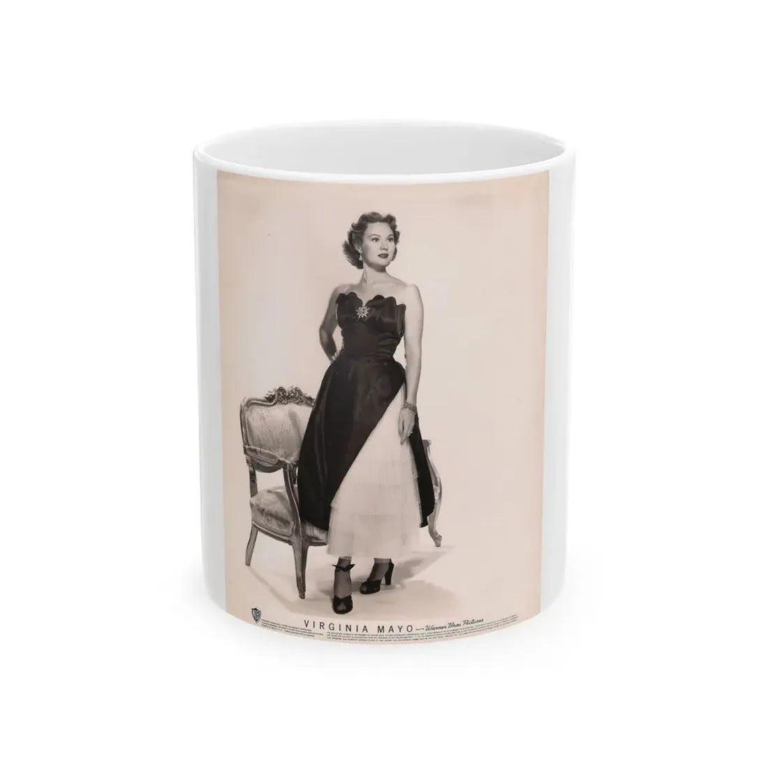 Virginia Mayo #179 (Vintage Female Icon) White Coffee Mug 11oz - Go Mug Yourself