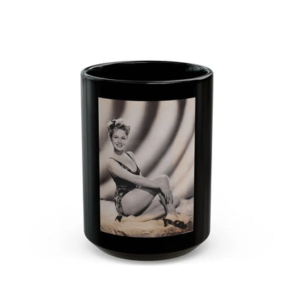 Virginia Mayo #18 (Vintage Female Icon) Black Coffee Mug-15oz-Go Mug Yourself