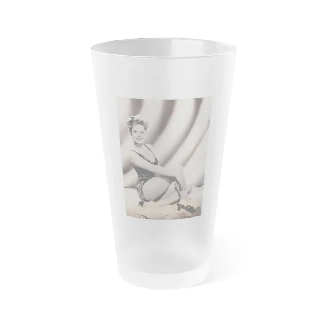 Virginia Mayo #18 (Vintage Female Icon) Frosted Pint Glass 16oz 16oz Frosted - Go Mug Yourself