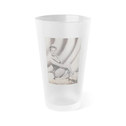 Virginia Mayo #18 (Vintage Female Icon) Frosted Pint Glass 16oz 16oz Frosted - Go Mug Yourself