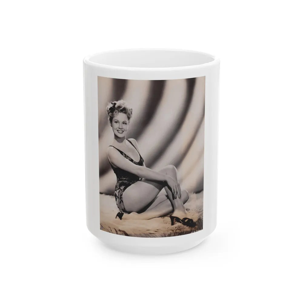 Virginia Mayo #18 (Vintage Female Icon) White Coffee Mug-15oz-Go Mug Yourself