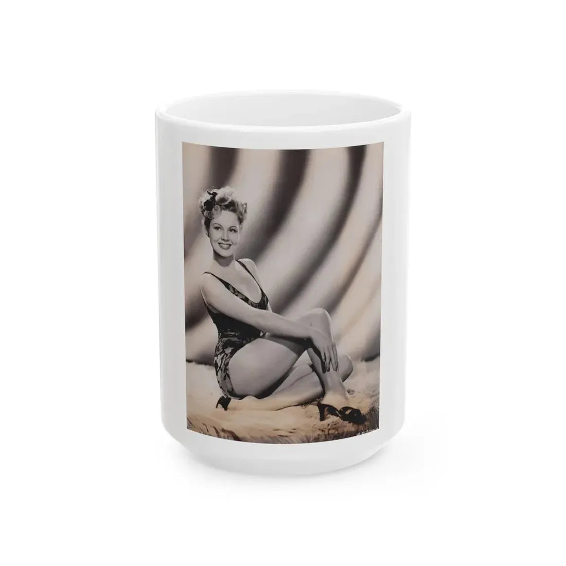 Virginia Mayo #18 (Vintage Female Icon) White Coffee Mug 15oz - Go Mug Yourself