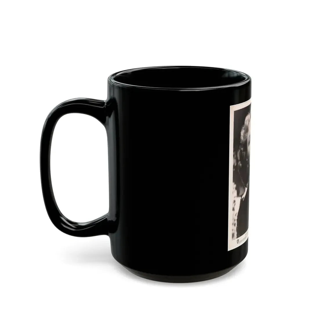 Virginia Mayo #181 (Vintage Female Icon) Black Coffee Mug - Go Mug Yourself