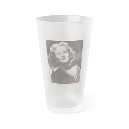 Virginia Mayo #181 (Vintage Female Icon) Frosted Pint Glass 16oz-16oz-Frosted-Go Mug Yourself