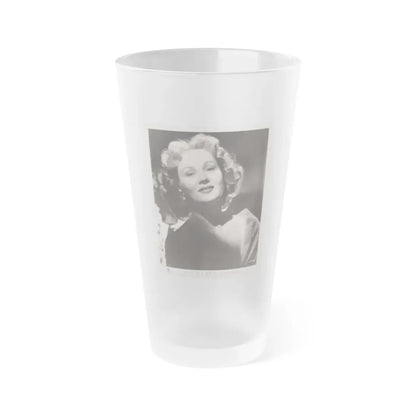 Virginia Mayo #181 (Vintage Female Icon) Frosted Pint Glass 16oz 16oz Frosted - Go Mug Yourself