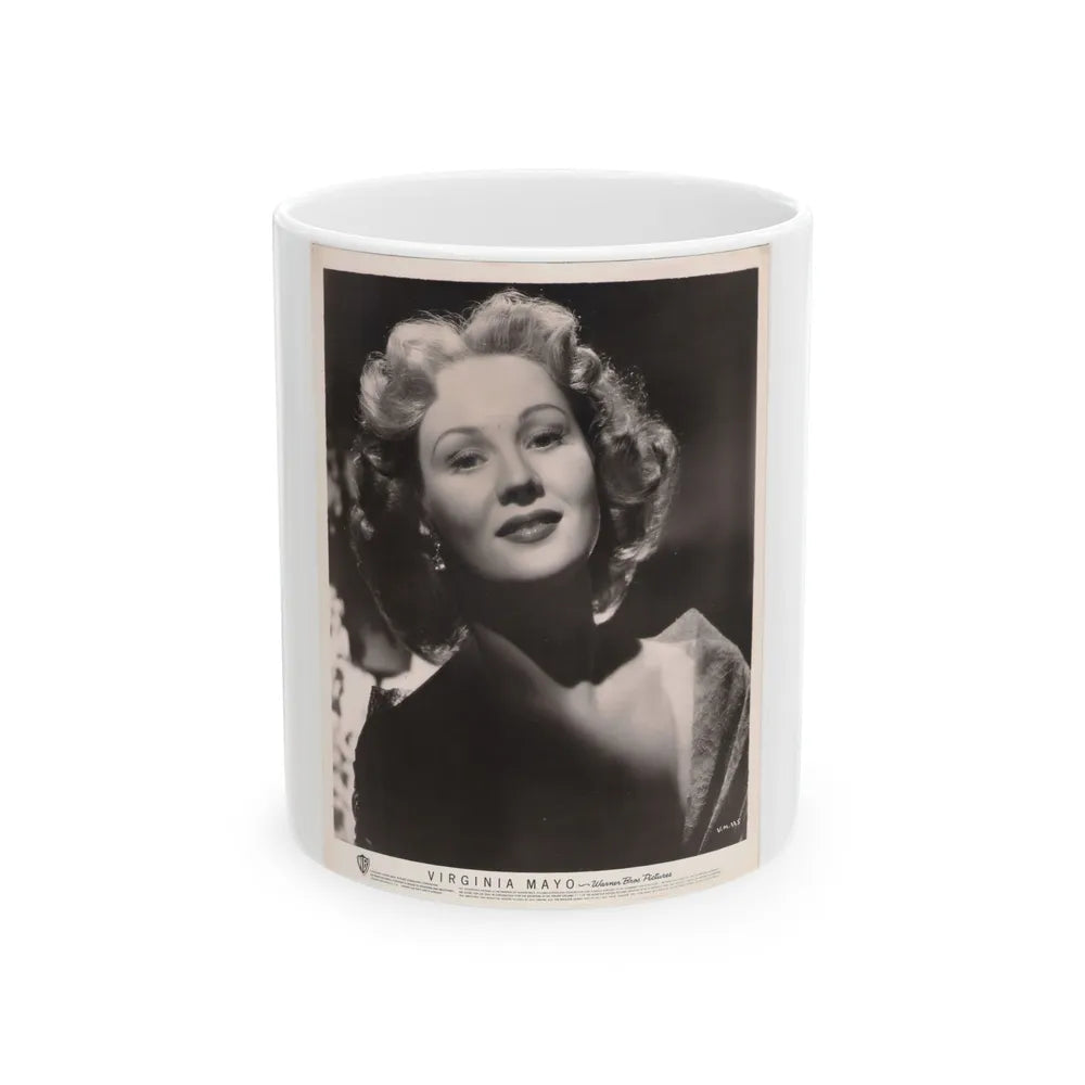 Virginia Mayo #181 (Vintage Female Icon) White Coffee Mug-11oz-Go Mug Yourself