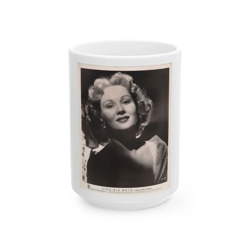 Virginia Mayo #181 (Vintage Female Icon) White Coffee Mug-15oz-Go Mug Yourself