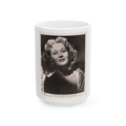 Virginia Mayo #181 (Vintage Female Icon) White Coffee Mug 15oz - Go Mug Yourself