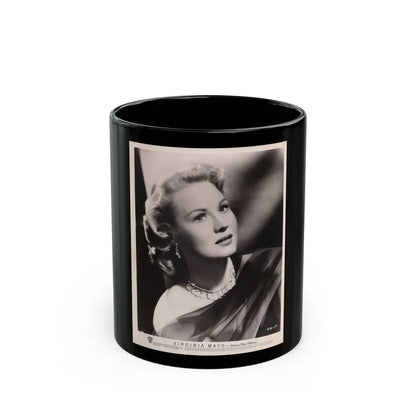 Virginia Mayo #184 (Vintage Female Icon) Black Coffee Mug 11oz - Go Mug Yourself
