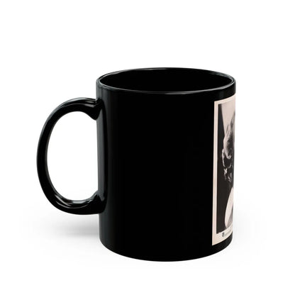 Virginia Mayo #184 (Vintage Female Icon) Black Coffee Mug-Go Mug Yourself