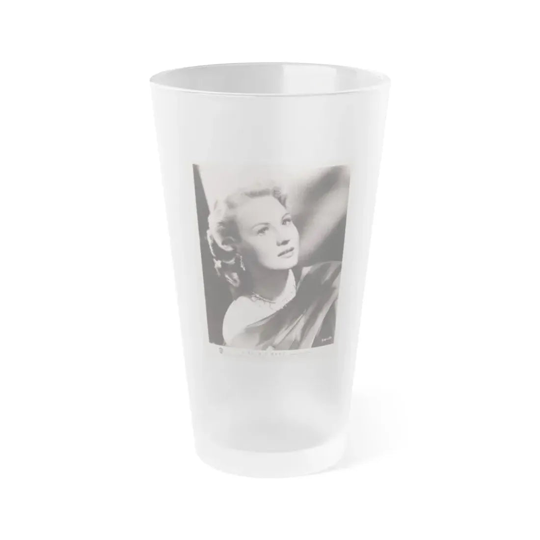 Virginia Mayo #184 (Vintage Female Icon) Frosted Pint Glass 16oz 16oz Frosted - Go Mug Yourself