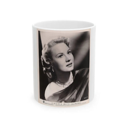 Virginia Mayo #184 (Vintage Female Icon) White Coffee Mug-11oz-Go Mug Yourself