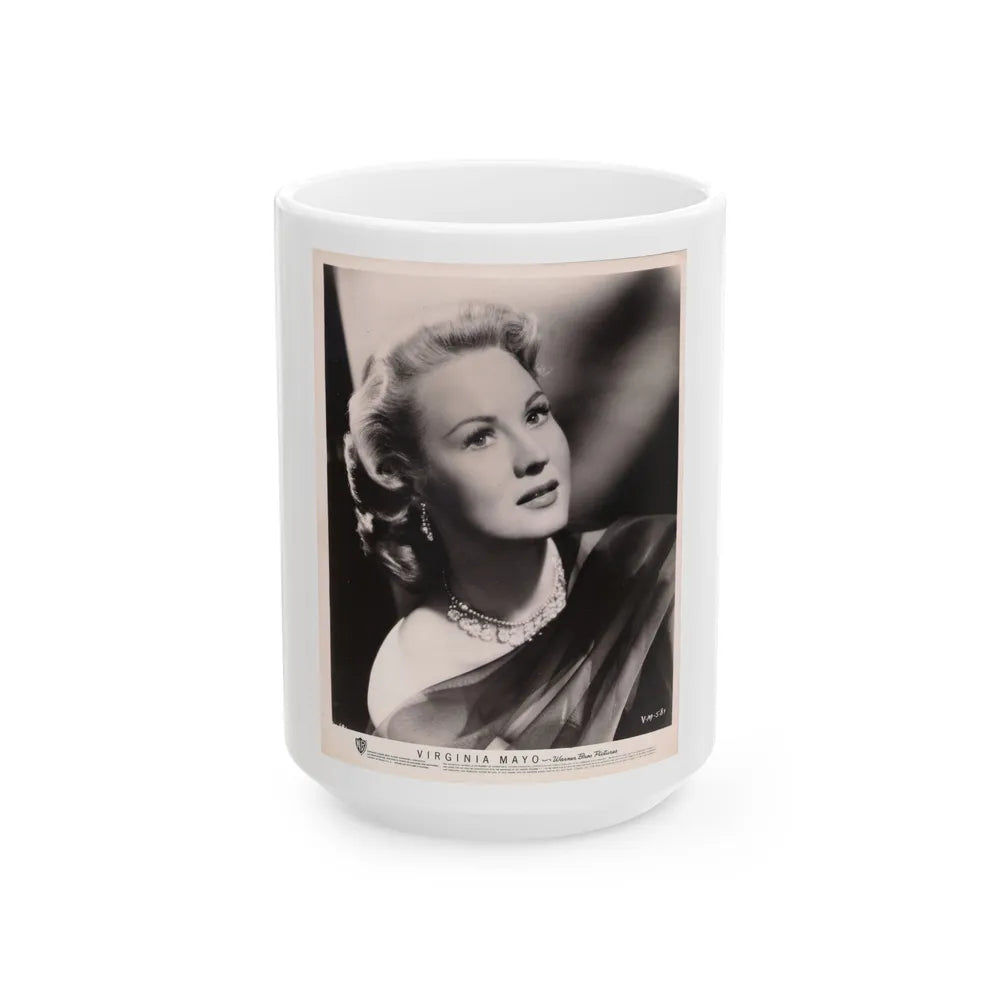 Virginia Mayo #184 (Vintage Female Icon) White Coffee Mug-15oz-Go Mug Yourself