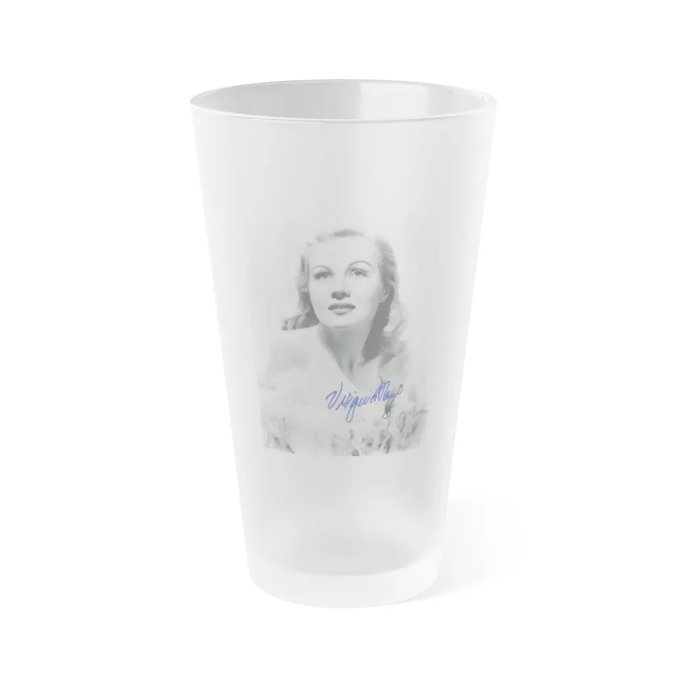 Virginia Mayo #185 (Vintage Female Icon) Frosted Pint Glass 16oz-16oz-Frosted-Go Mug Yourself