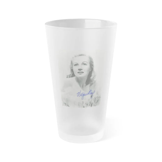 Virginia Mayo #185 (Vintage Female Icon) Frosted Pint Glass 16oz-16oz-Frosted-Go Mug Yourself