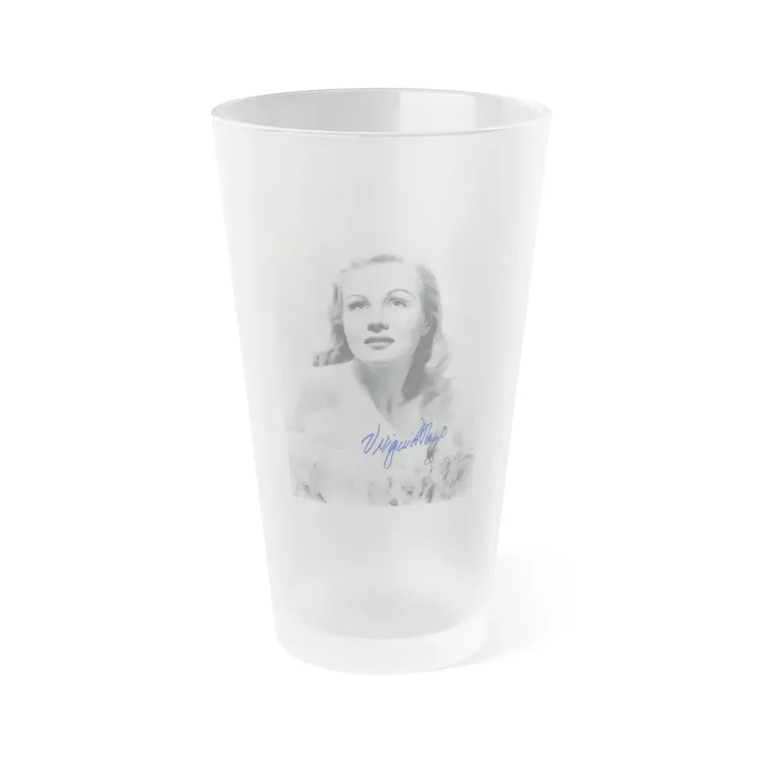 Virginia Mayo #185 (Vintage Female Icon) Frosted Pint Glass 16oz 16oz Frosted - Go Mug Yourself