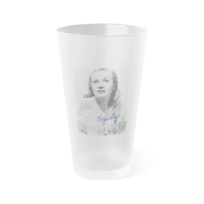 Virginia Mayo #185 (Vintage Female Icon) Frosted Pint Glass 16oz 16oz Frosted - Go Mug Yourself