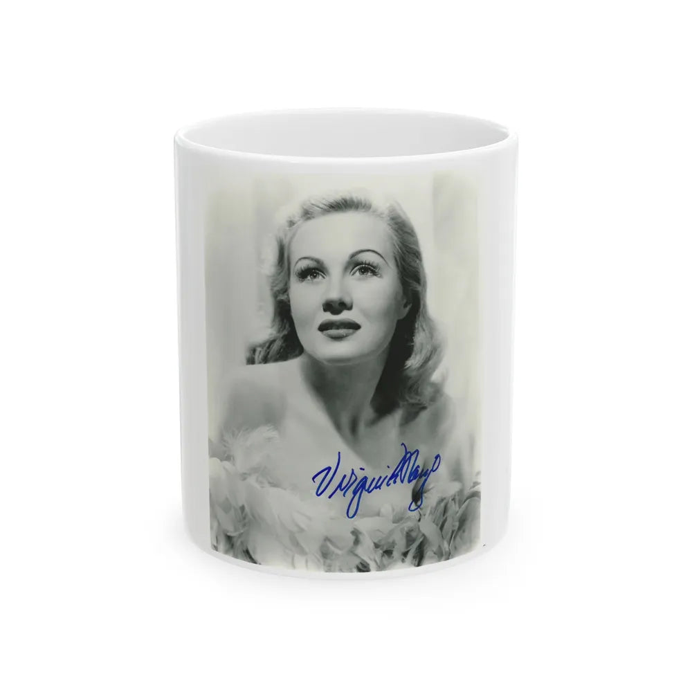 Virginia Mayo #185 (Vintage Female Icon) White Coffee Mug-11oz-Go Mug Yourself