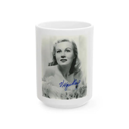 Virginia Mayo #185 (Vintage Female Icon) White Coffee Mug 15oz - Go Mug Yourself