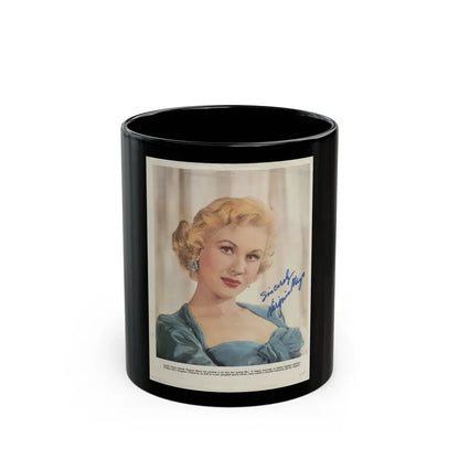 Virginia Mayo #186 (Vintage Female Icon) Black Coffee Mug 11oz - Go Mug Yourself