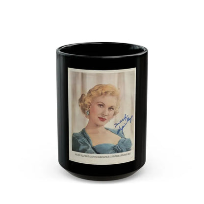 Virginia Mayo #186 (Vintage Female Icon) Black Coffee Mug 15oz - Go Mug Yourself