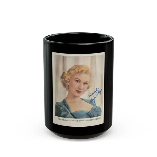 Virginia Mayo #186 (Vintage Female Icon) Black Coffee Mug 15oz - Go Mug Yourself
