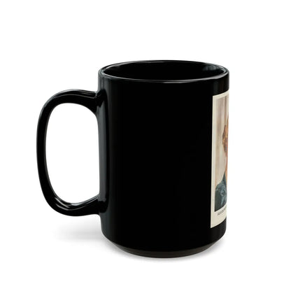 Virginia Mayo #186 (Vintage Female Icon) Black Coffee Mug-Go Mug Yourself