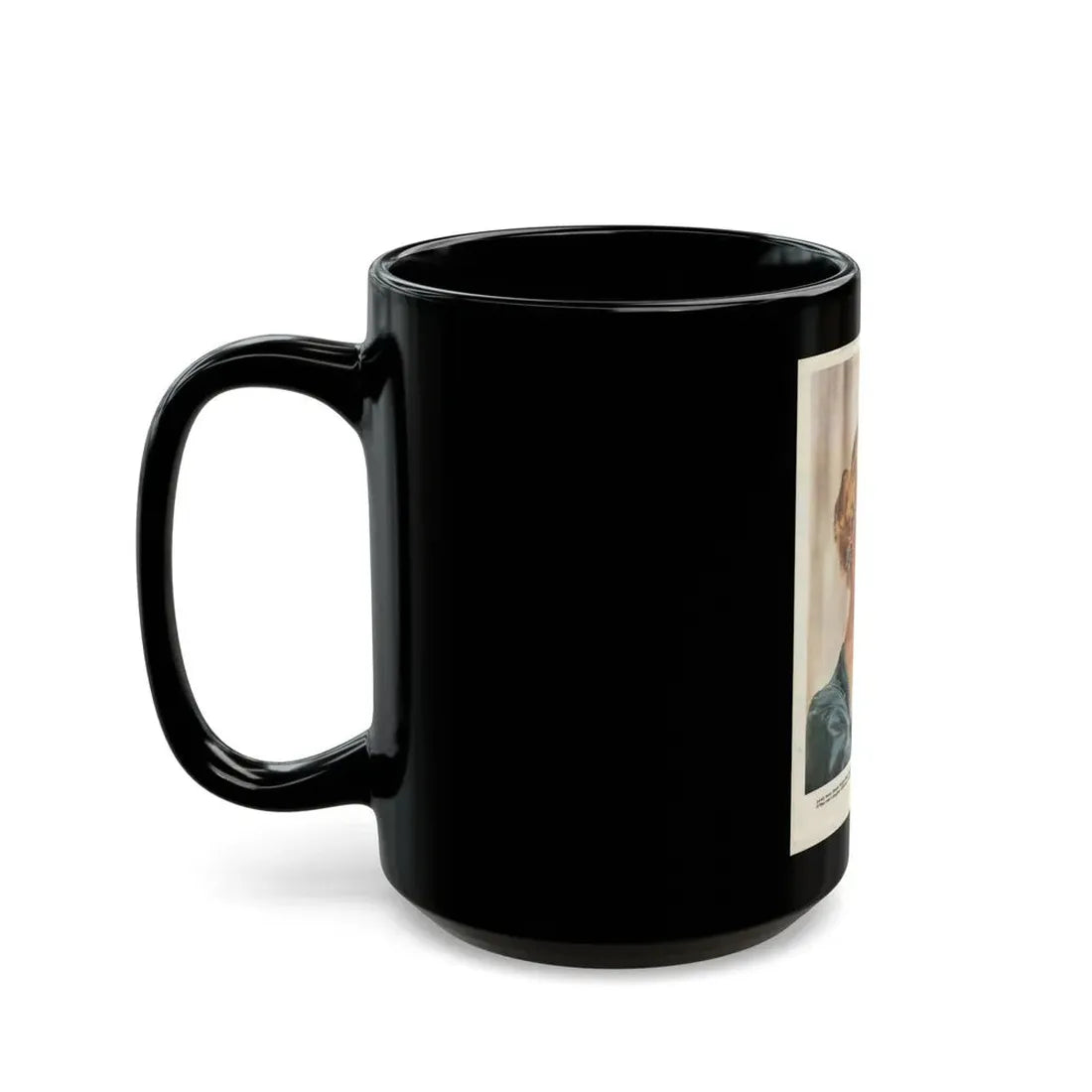 Virginia Mayo #186 (Vintage Female Icon) Black Coffee Mug - Go Mug Yourself