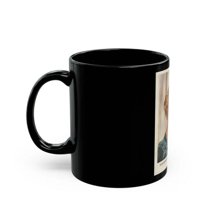 Virginia Mayo #186 (Vintage Female Icon) Black Coffee Mug-Go Mug Yourself