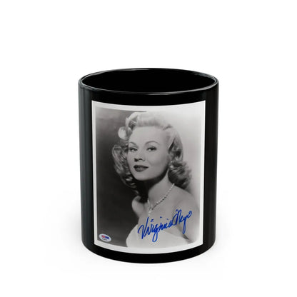 Virginia Mayo #188 (Vintage Female Icon) Black Coffee Mug-11oz-Go Mug Yourself