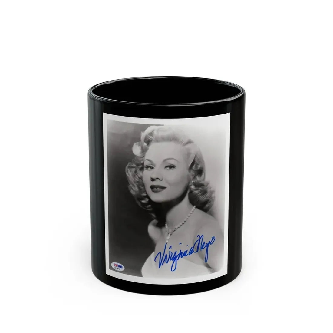 Virginia Mayo #188 (Vintage Female Icon) Black Coffee Mug 11oz - Go Mug Yourself