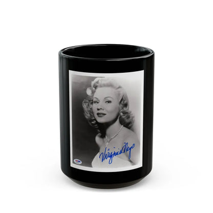 Virginia Mayo #188 (Vintage Female Icon) Black Coffee Mug-15oz-Go Mug Yourself