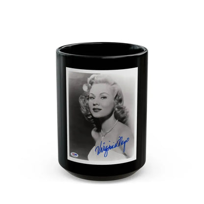Virginia Mayo #188 (Vintage Female Icon) Black Coffee Mug 15oz - Go Mug Yourself