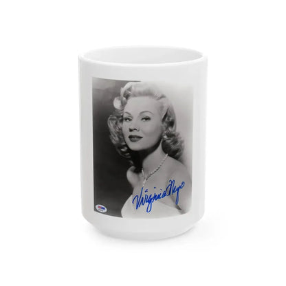 Virginia Mayo #188 (Vintage Female Icon) White Coffee Mug 15oz - Go Mug Yourself