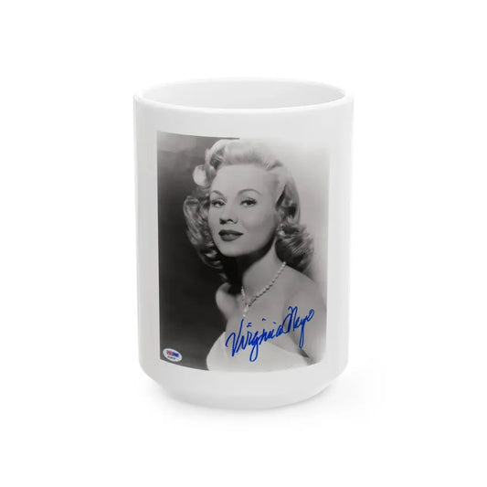 Virginia Mayo #188 (Vintage Female Icon) White Coffee Mug 15oz - Go Mug Yourself