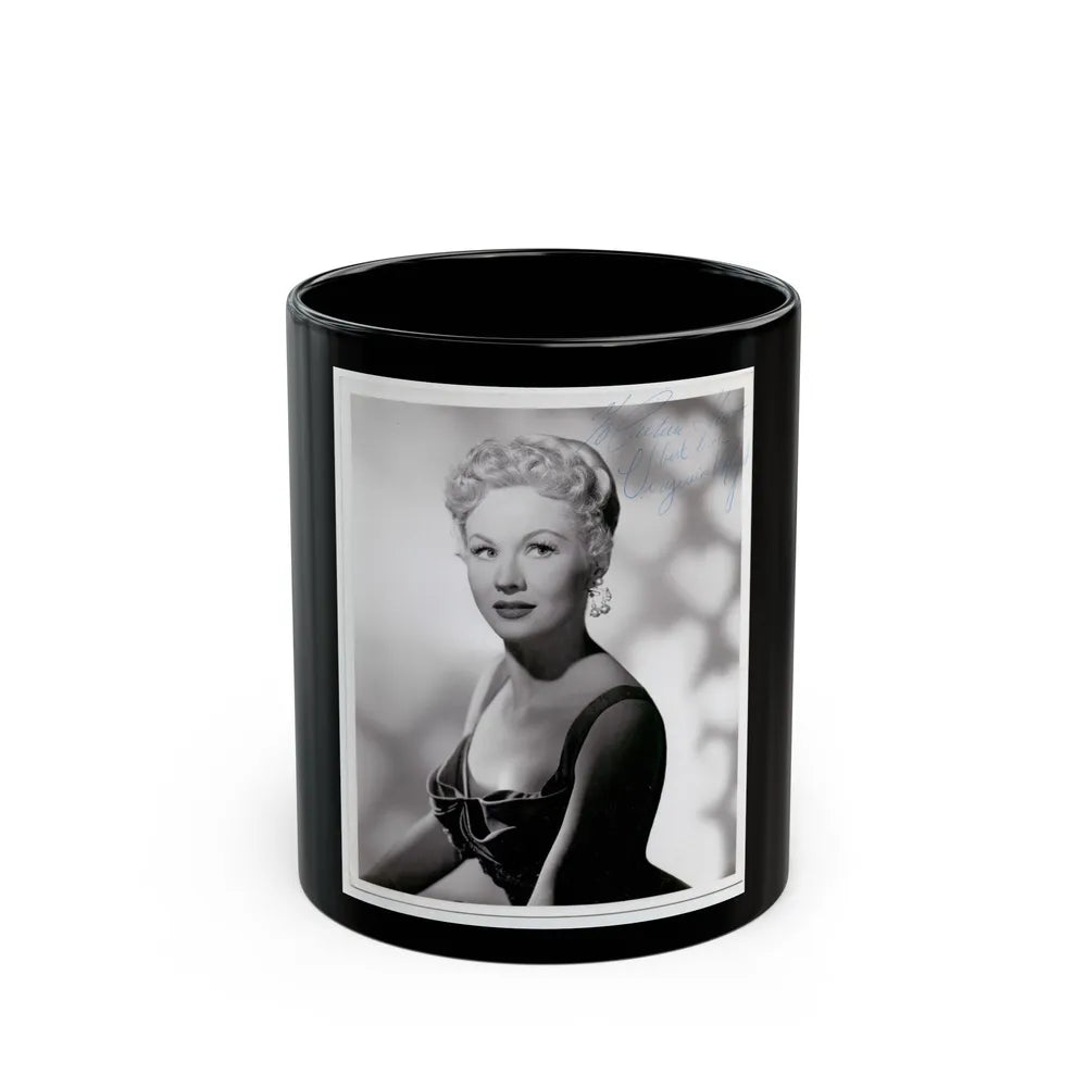 Virginia Mayo #191 (Vintage Female Icon) Black Coffee Mug-11oz-Go Mug Yourself