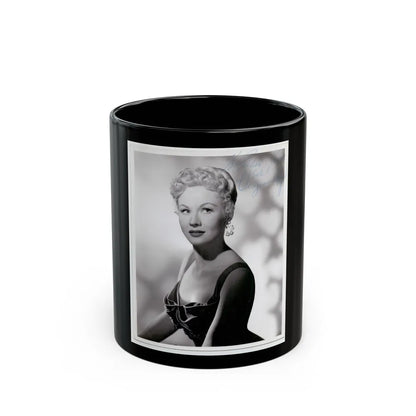 Virginia Mayo #191 (Vintage Female Icon) Black Coffee Mug-11oz-Go Mug Yourself