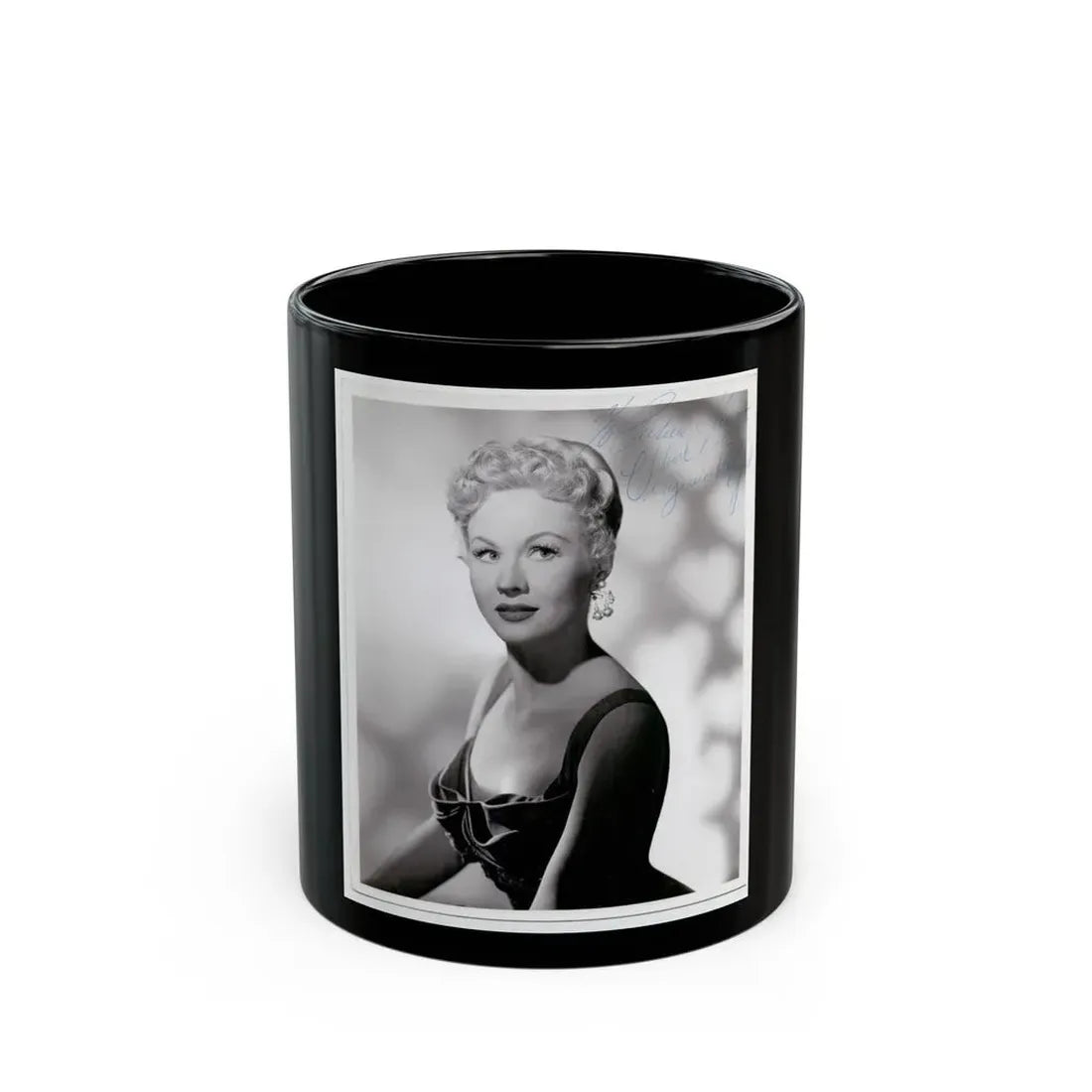 Virginia Mayo #191 (Vintage Female Icon) Black Coffee Mug 11oz - Go Mug Yourself