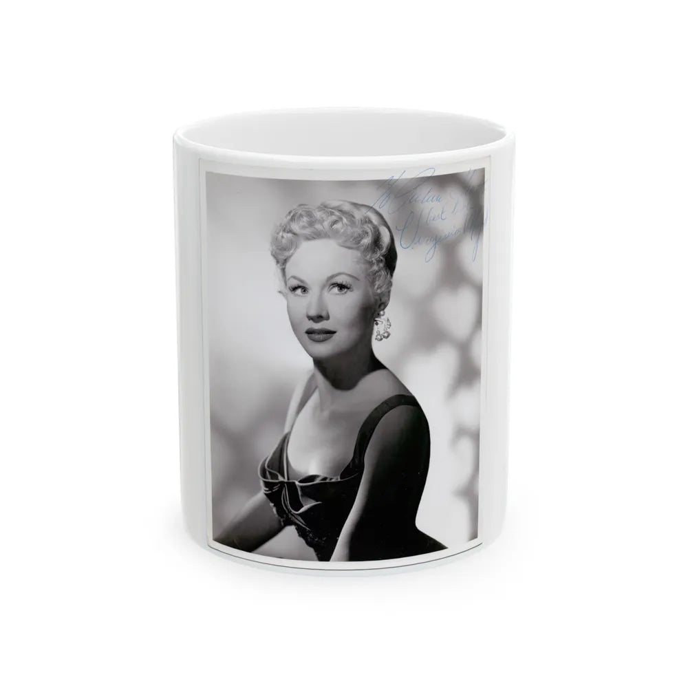 Virginia Mayo #191 (Vintage Female Icon) White Coffee Mug-11oz-Go Mug Yourself