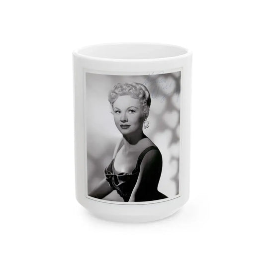 Virginia Mayo #191 (Vintage Female Icon) White Coffee Mug 15oz - Go Mug Yourself
