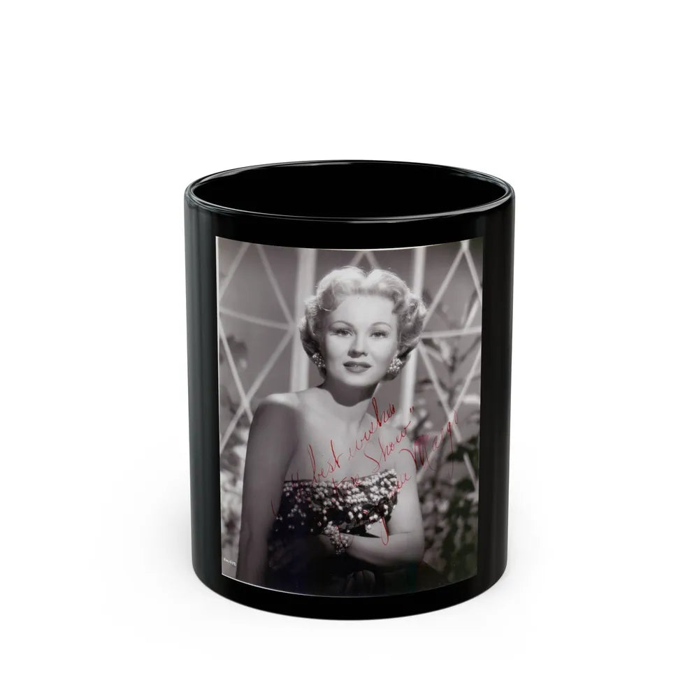 Virginia Mayo #193 (Vintage Female Icon) Black Coffee Mug-11oz-Go Mug Yourself