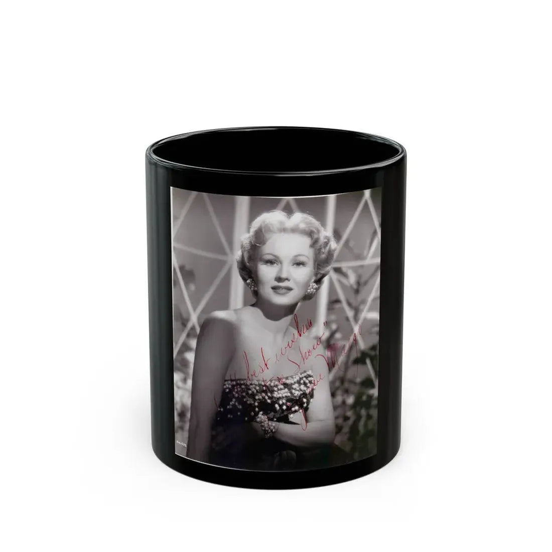 Virginia Mayo #193 (Vintage Female Icon) Black Coffee Mug 11oz - Go Mug Yourself