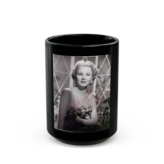 Virginia Mayo #193 (Vintage Female Icon) Black Coffee Mug 15oz - Go Mug Yourself